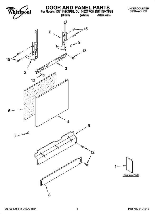 Diagram for DU1145XTPB8