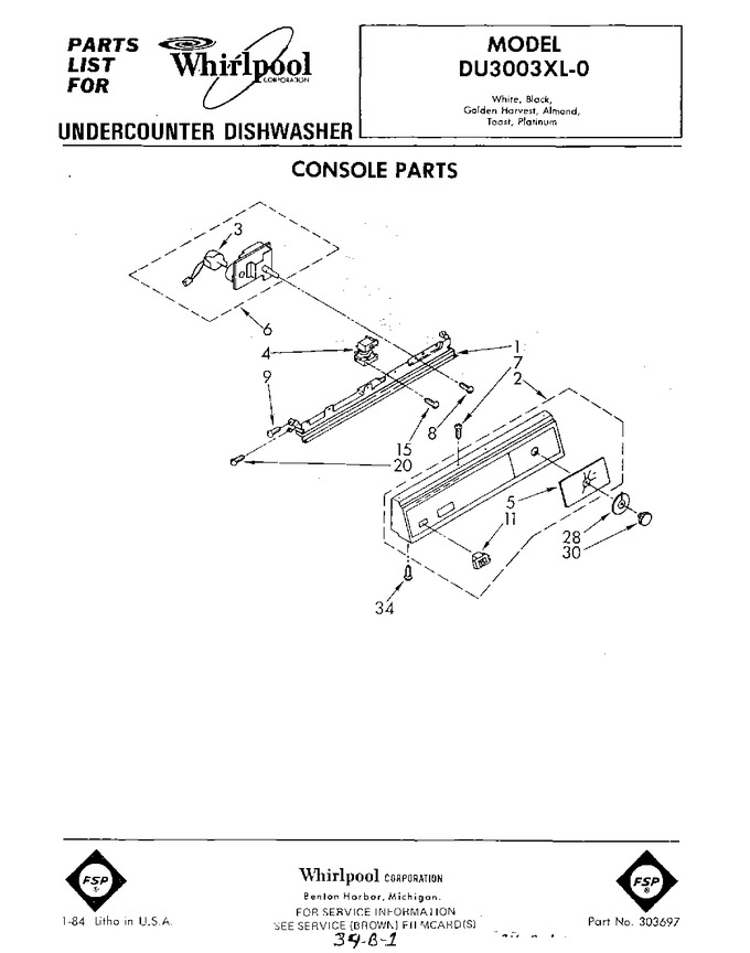 Diagram for DU3003XL0
