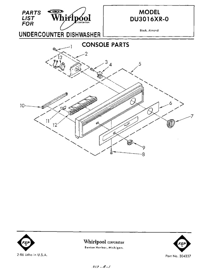Diagram for DU3016XR0