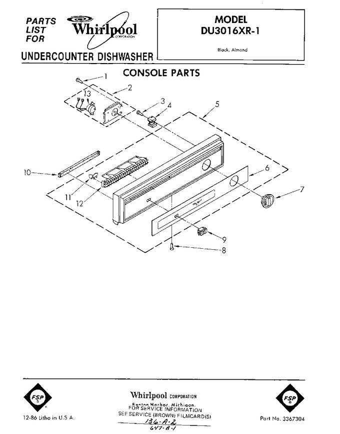 Diagram for DU3016XR1