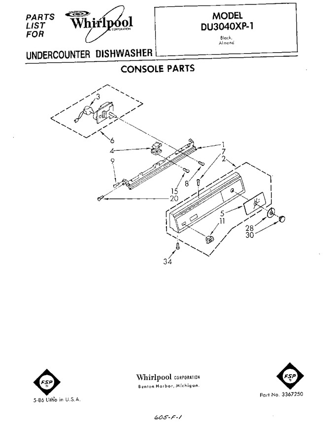 Diagram for DU3040XP1