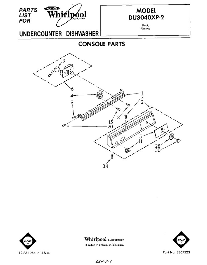 Diagram for DU3040XP2