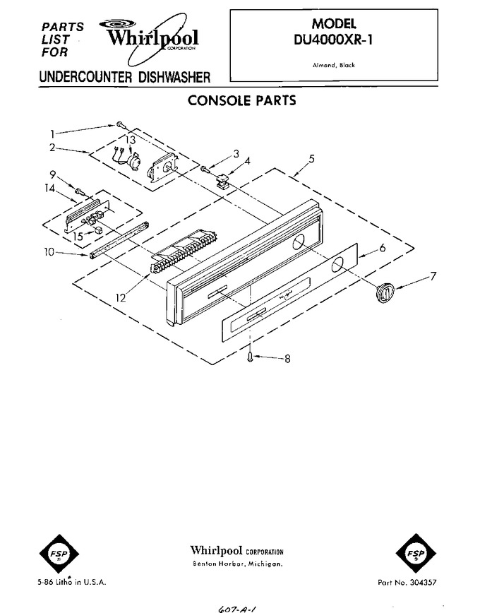 Diagram for DU4000XR1