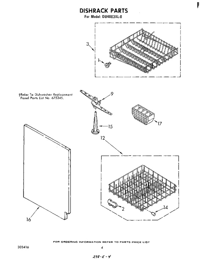 Diagram for DU4003XL0