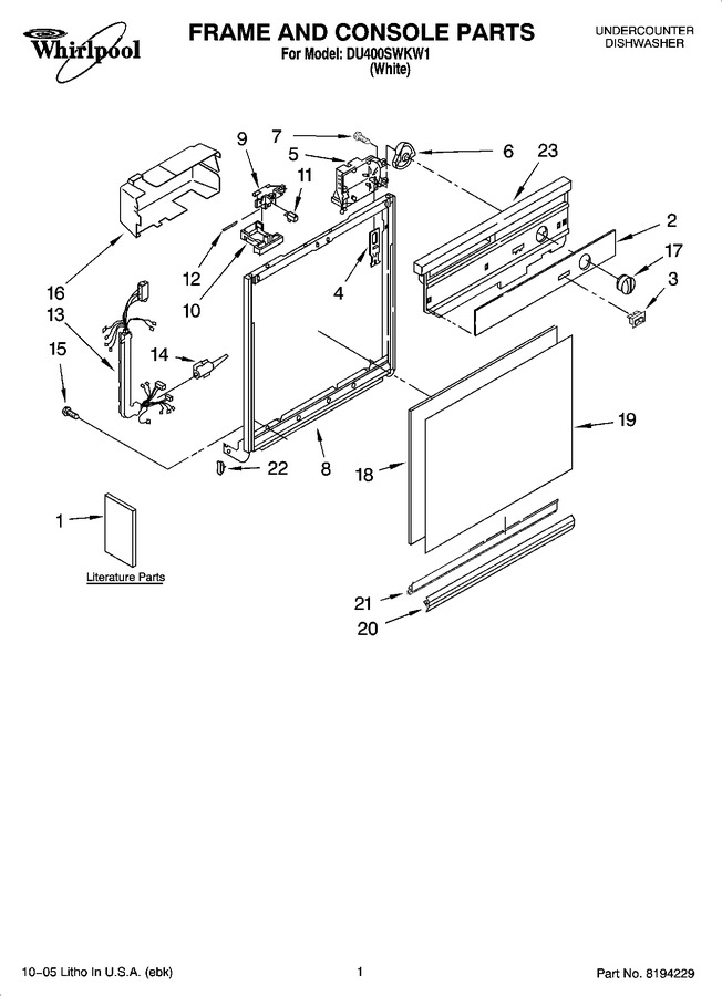Diagram for DU400SWKW1