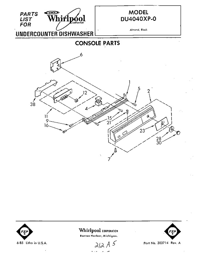 Diagram for DU4040XP0