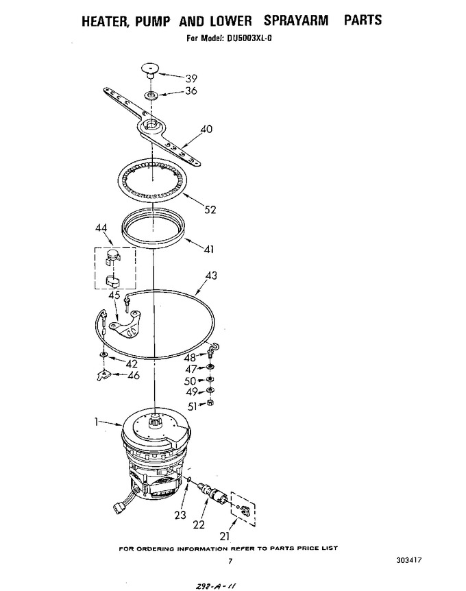 Diagram for DU5003XL0