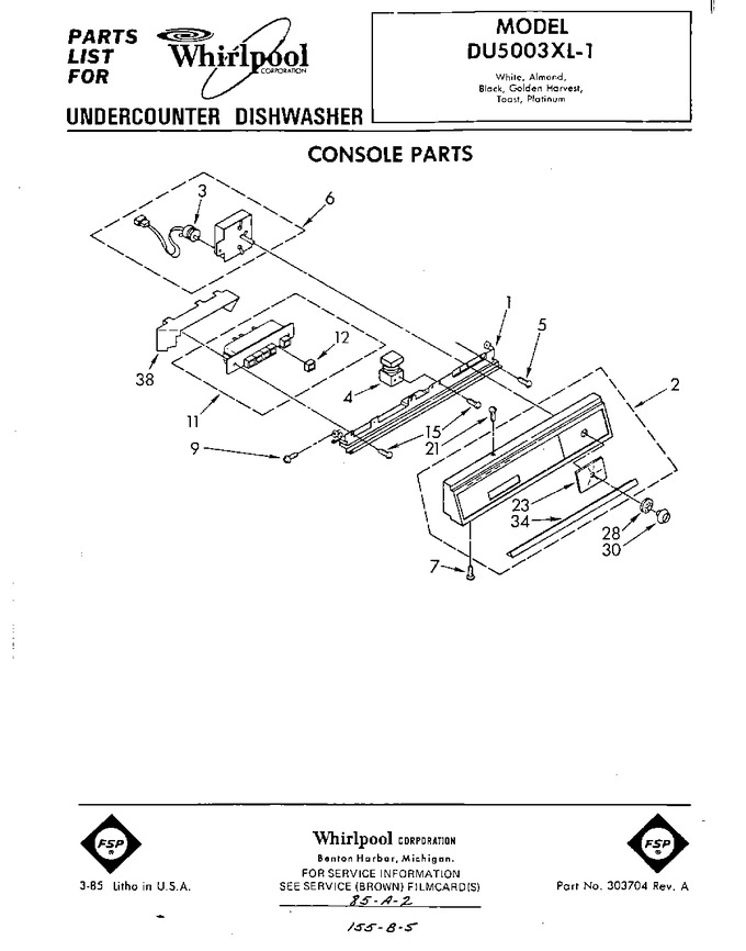 Diagram for DU5003XL1