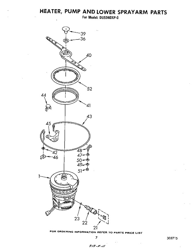 Diagram for DU5040XP0