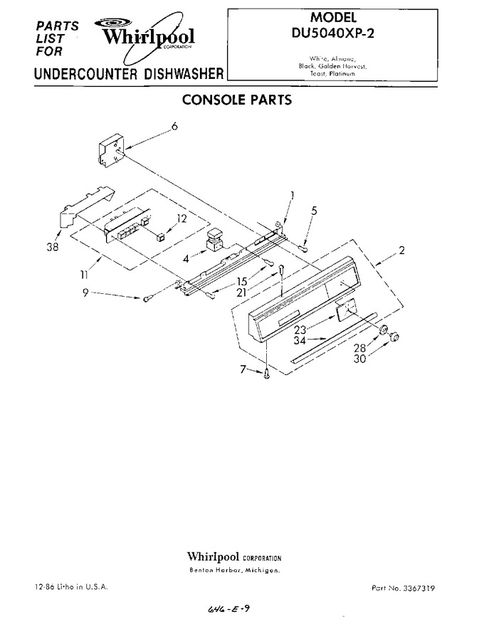 Diagram for DU5040XP2