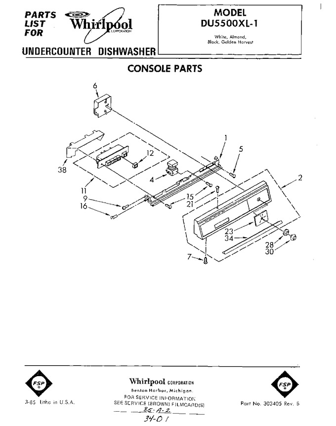 Diagram for DU5500XL1