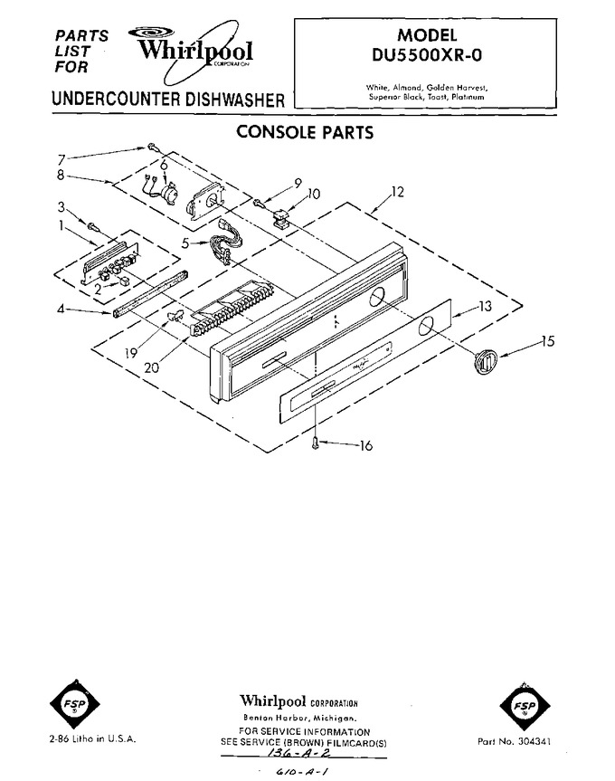 Diagram for DU5500XR0