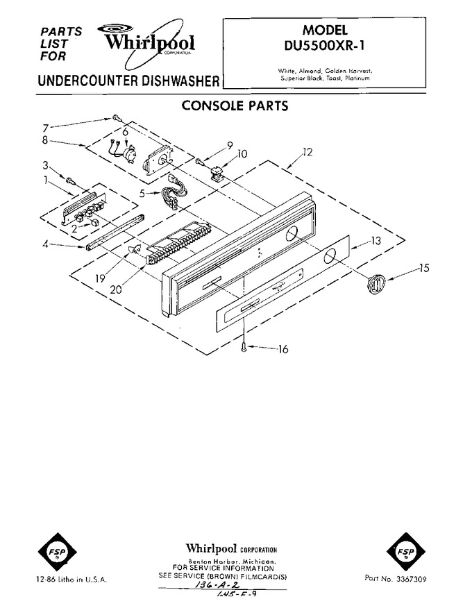 Diagram for DU5500XR1