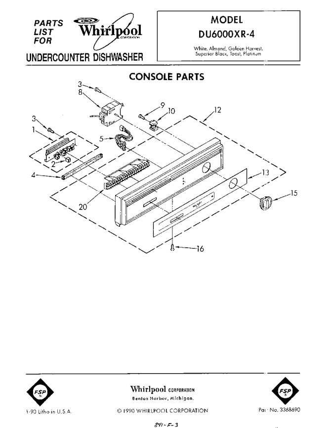 Diagram for DU6000XR4