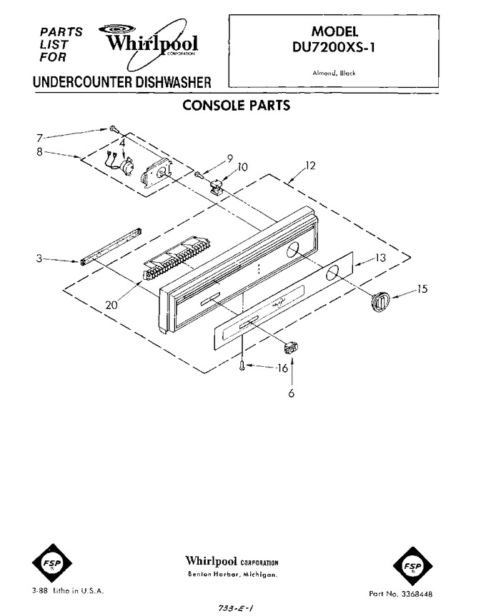 Diagram for DU7200XS1