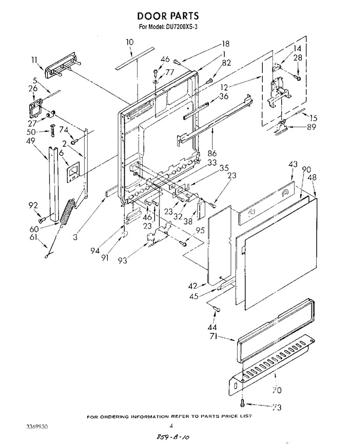 Diagram for DU7200XS3