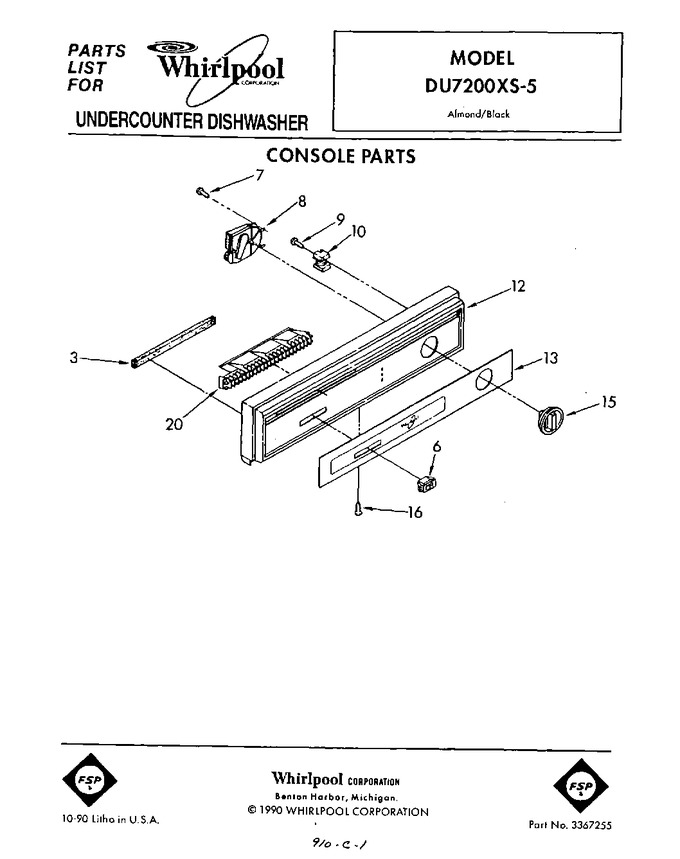 Diagram for DU7200XS5