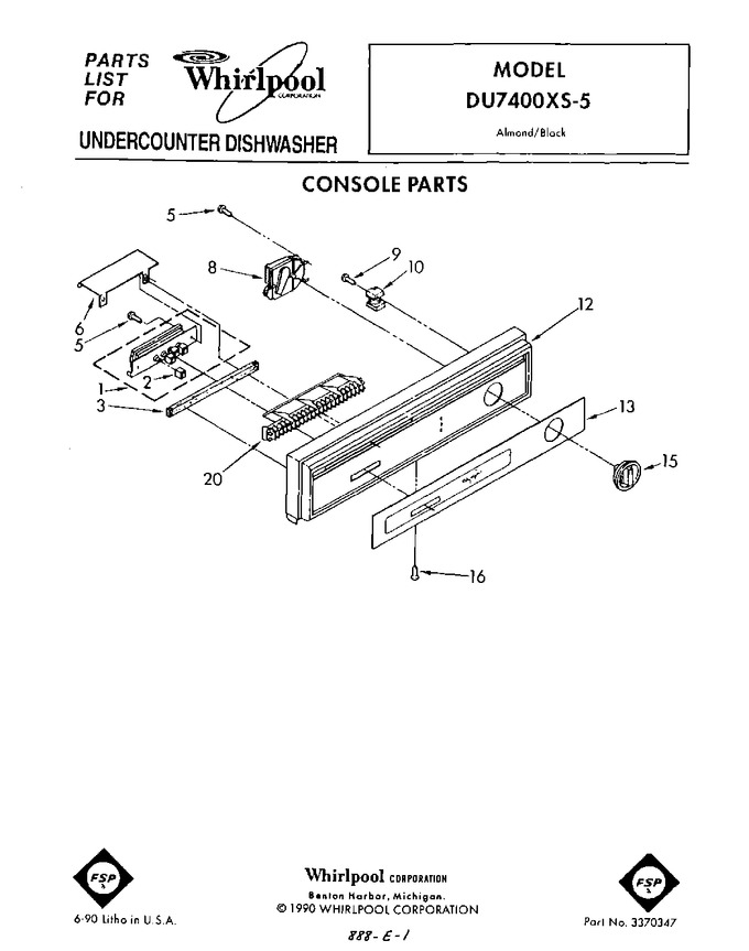 Diagram for DU7400XS5