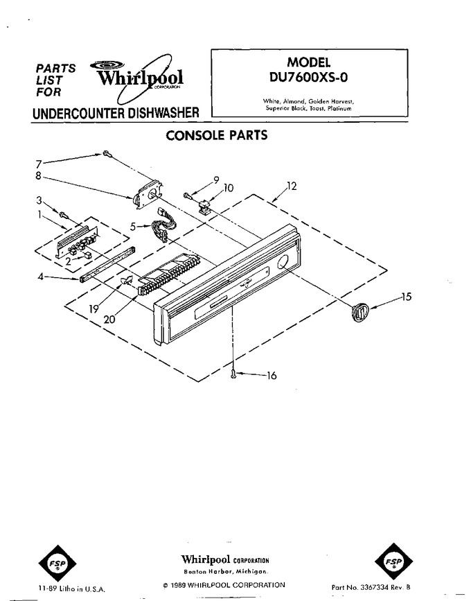 Diagram for DU7600XS0