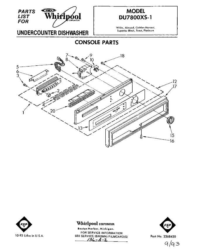 Diagram for DU7800XS1