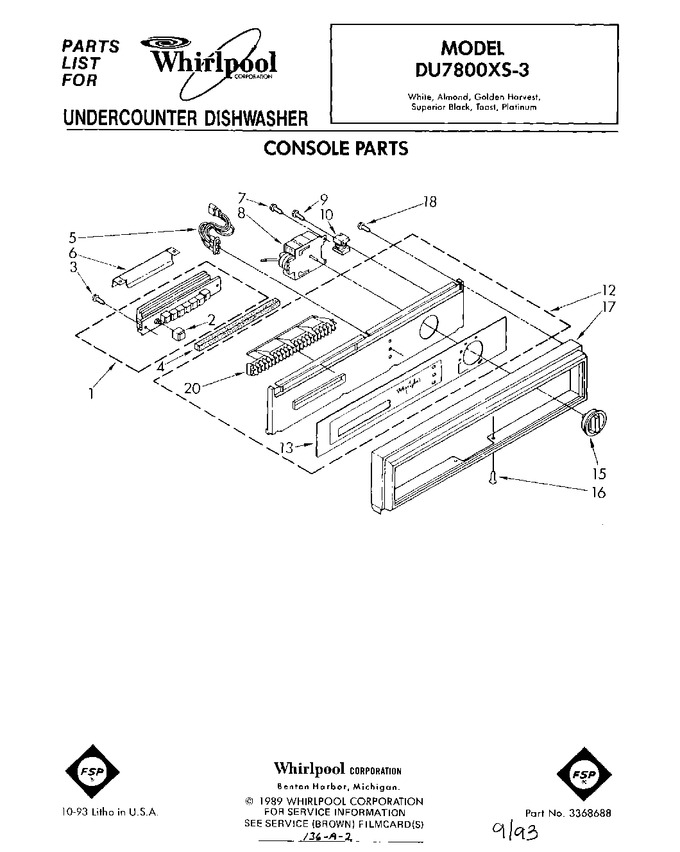 Diagram for DU7800XS3