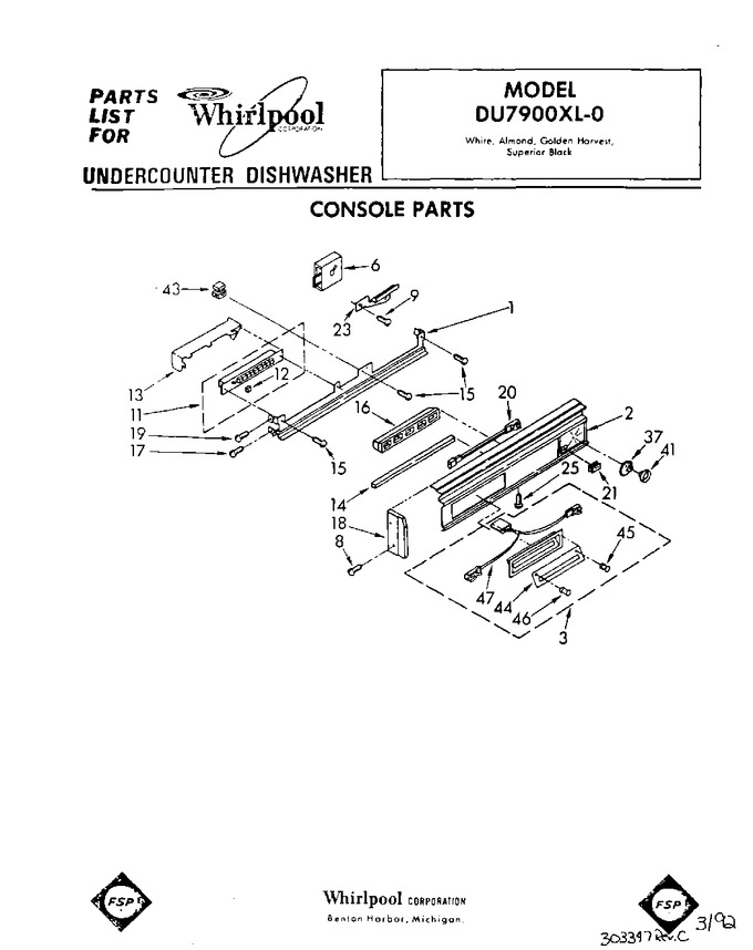 Diagram for DU7900XL0