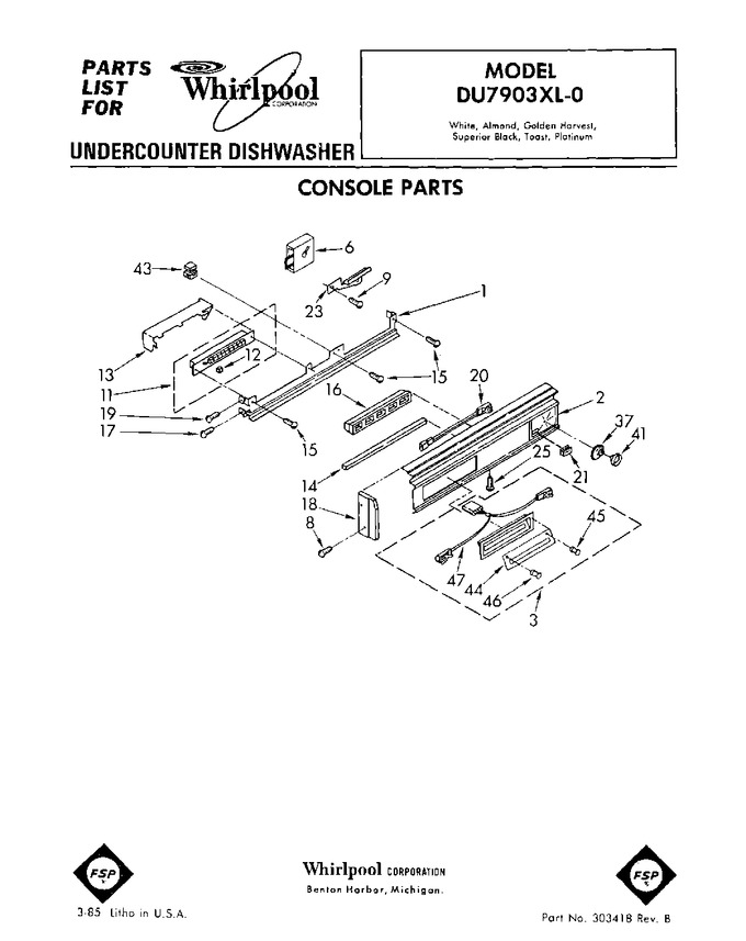 Diagram for DU7903XL0