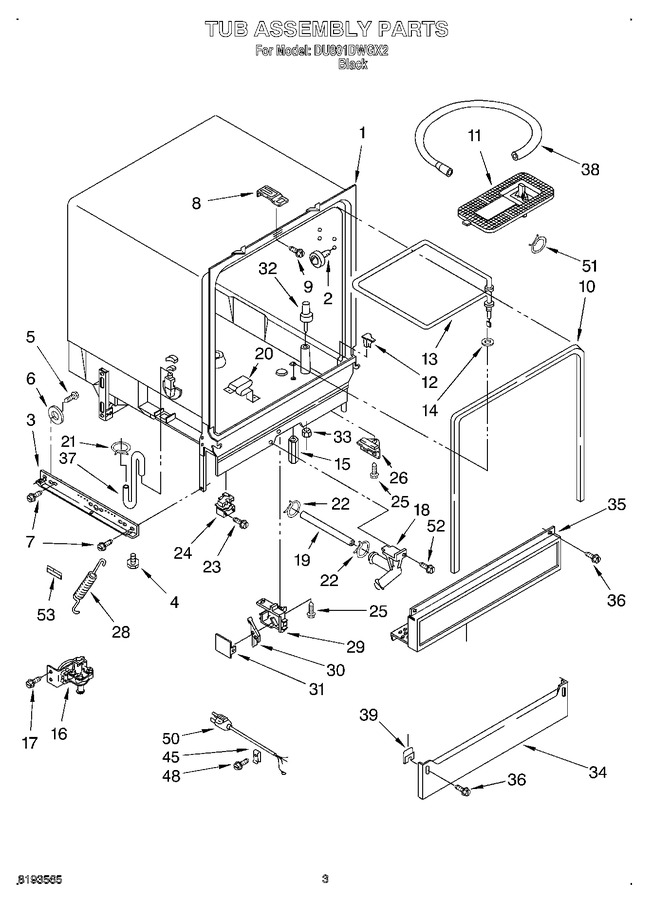 Diagram for DU801DWGX2