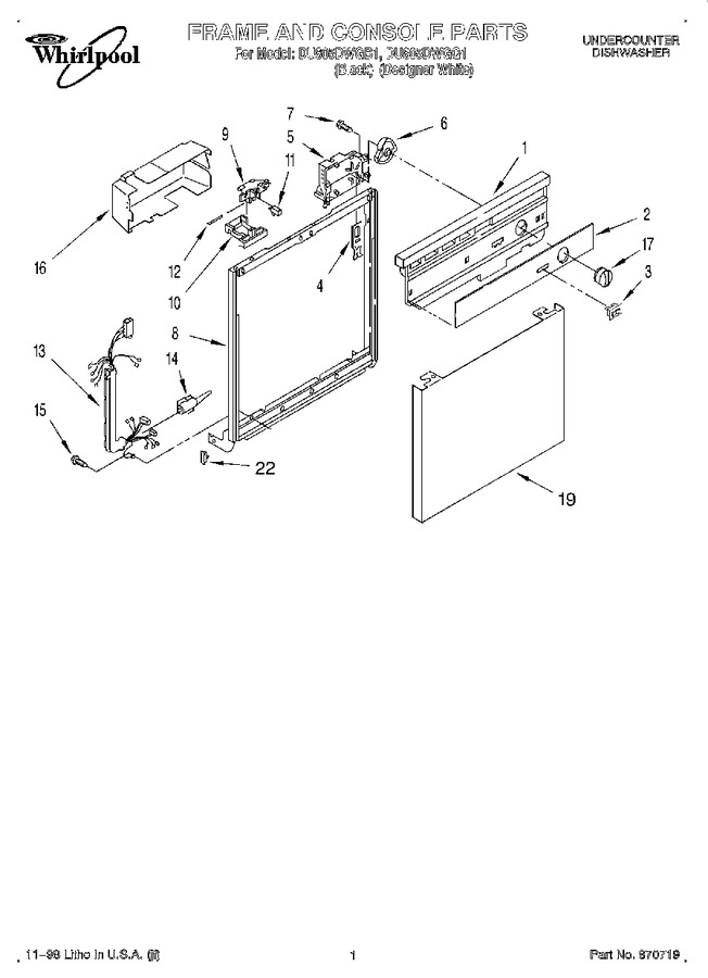 Diagram for DU805DWGB1