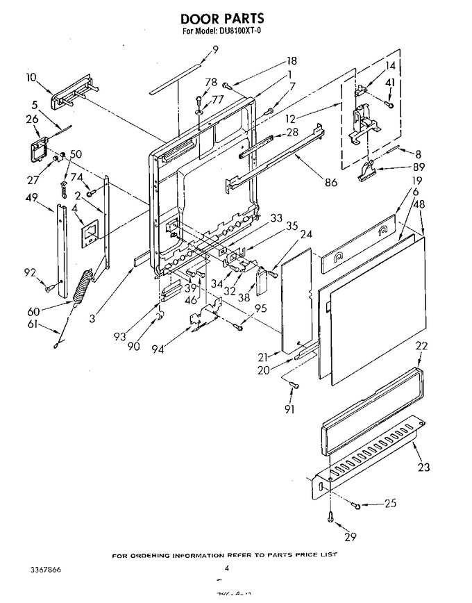 Diagram for DU8100XT0