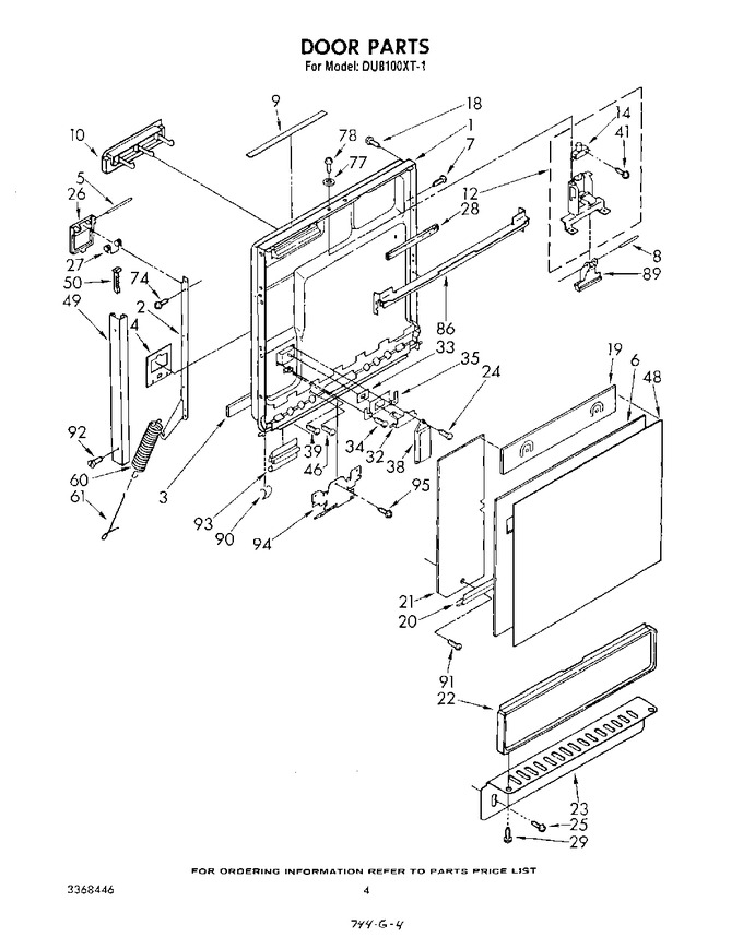 Diagram for DU8100XT1