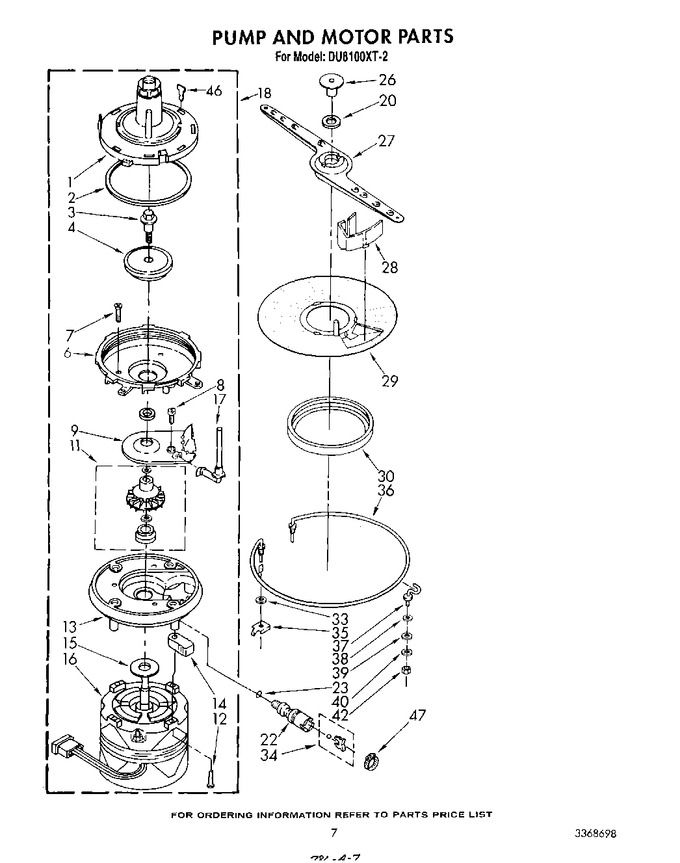 Diagram for DU8100XT2
