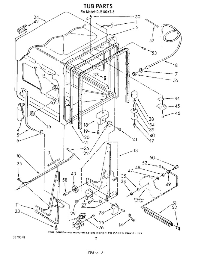 Diagram for DU8100XT3