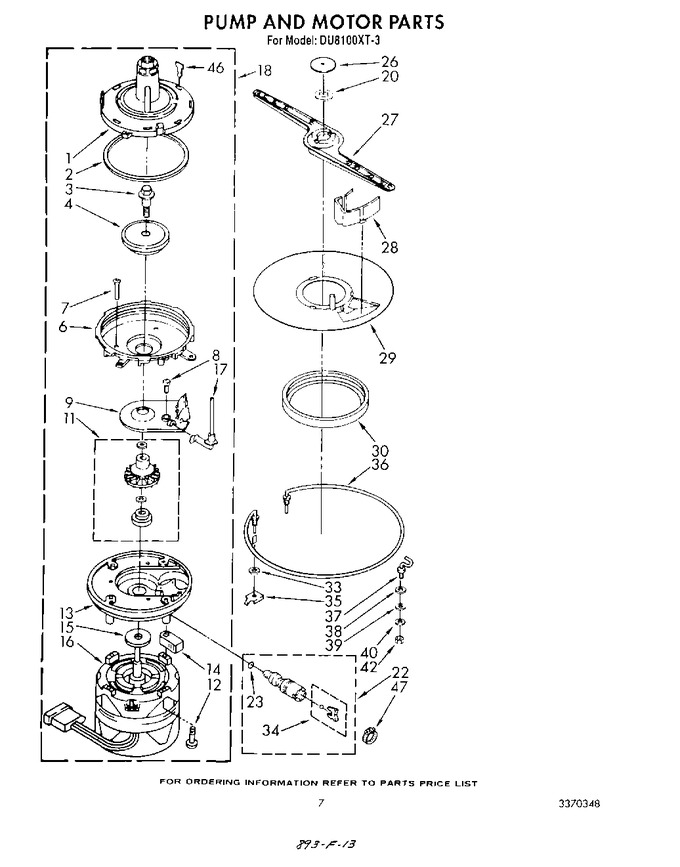 Diagram for DU8100XT3