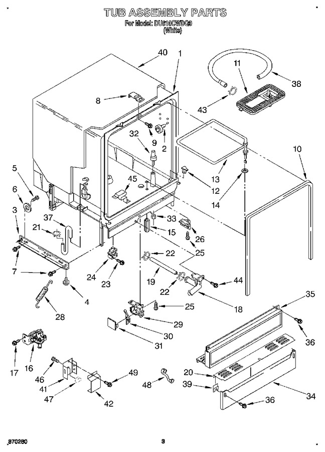 Diagram for DU810CWDQ0