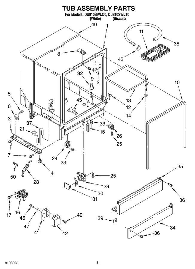 Diagram for DU810SWLQ0