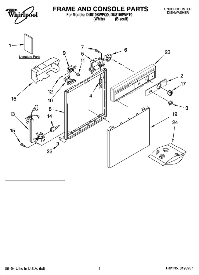 Diagram for DU810SWPT0