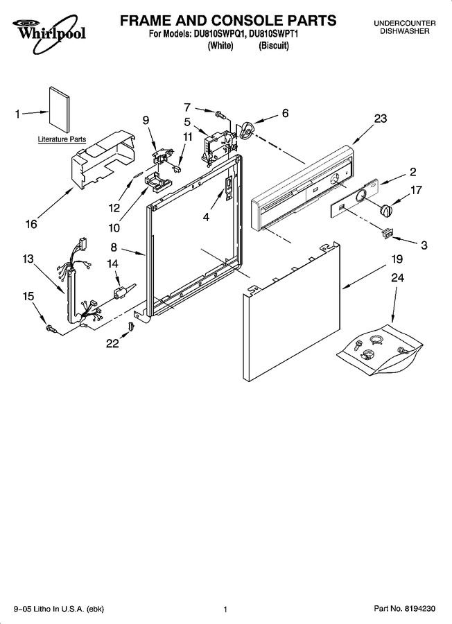 Diagram for DU810SWPT1