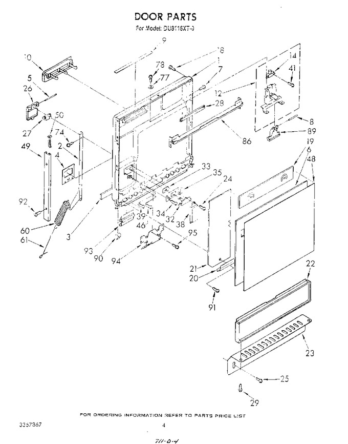Diagram for DU8116XT0