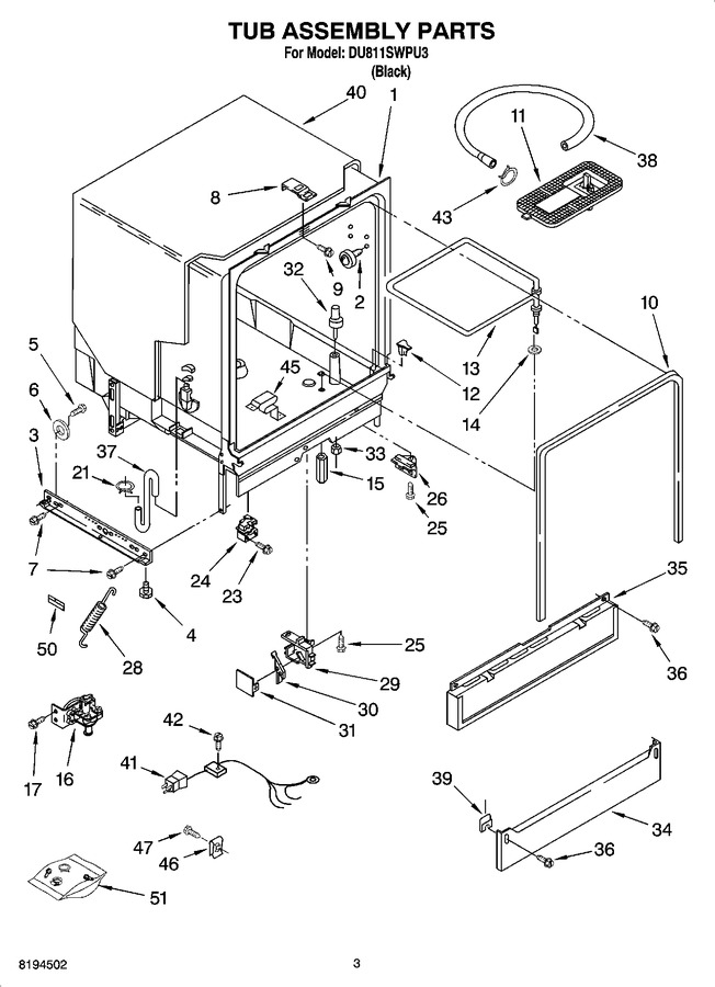 Diagram for DU811SWPU3