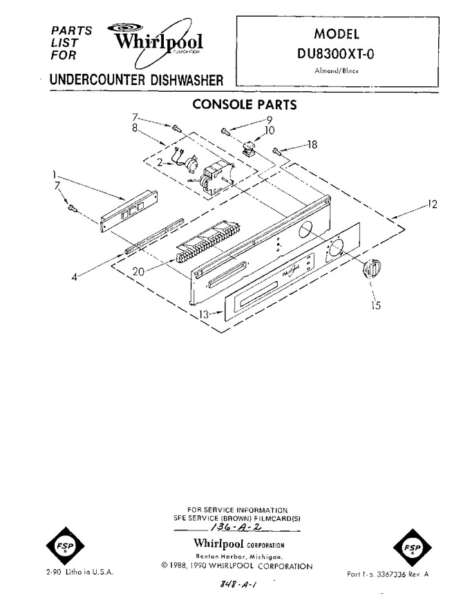 Diagram for DU8300XT0