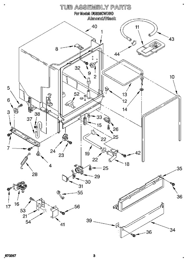 Diagram for DU830CWDB0