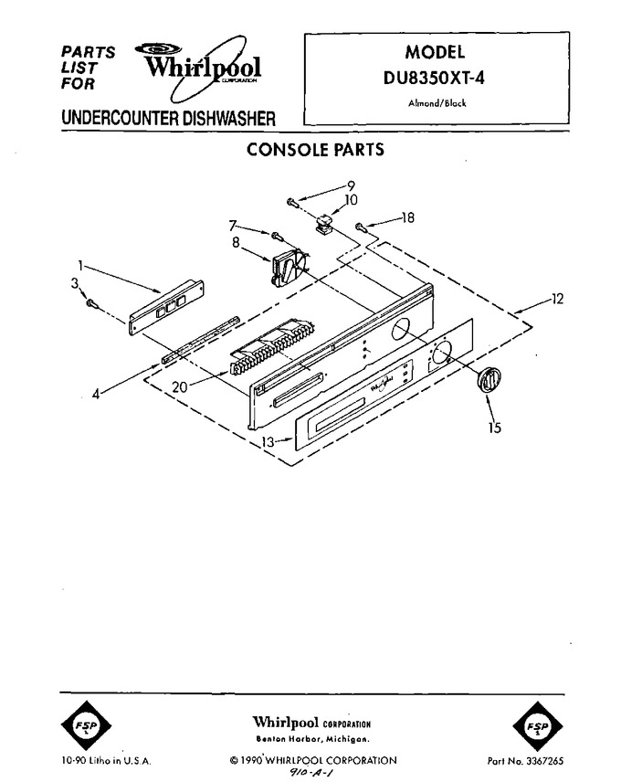 Diagram for DU8350XT4