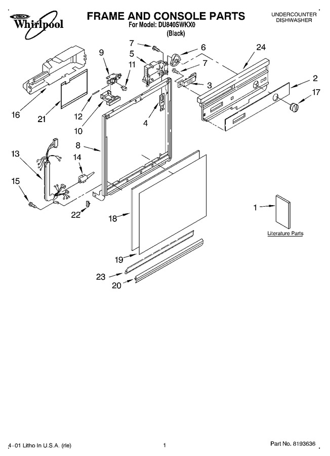 Diagram for DU840SWKX0