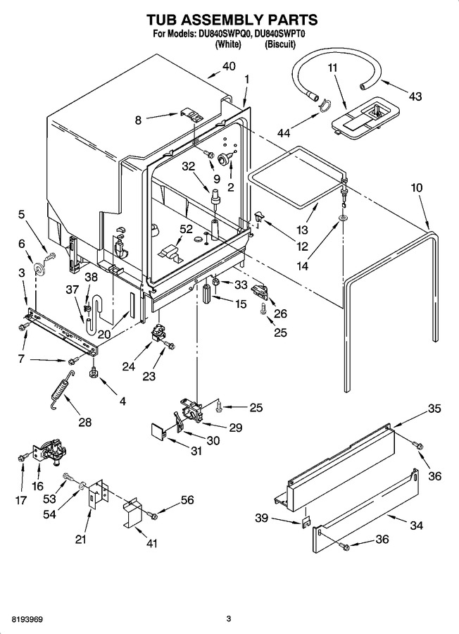 Diagram for DU840SWPT0