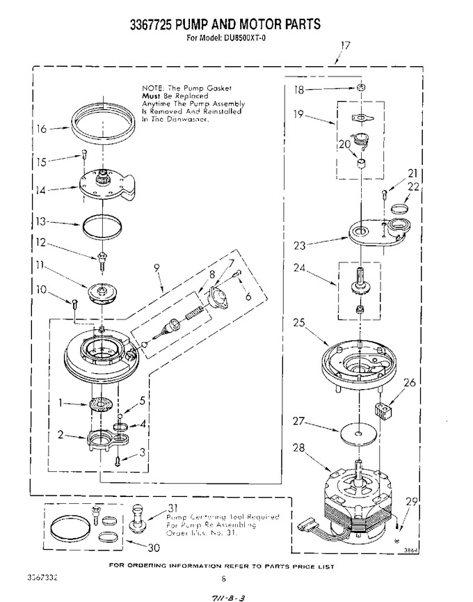 Diagram for DU8500XT0
