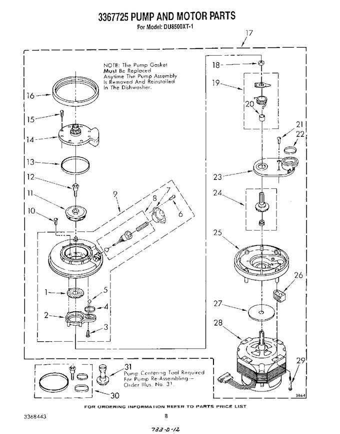 Diagram for DU8500XT1