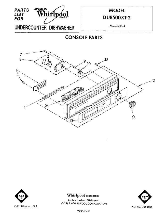 Diagram for DU8500XT2