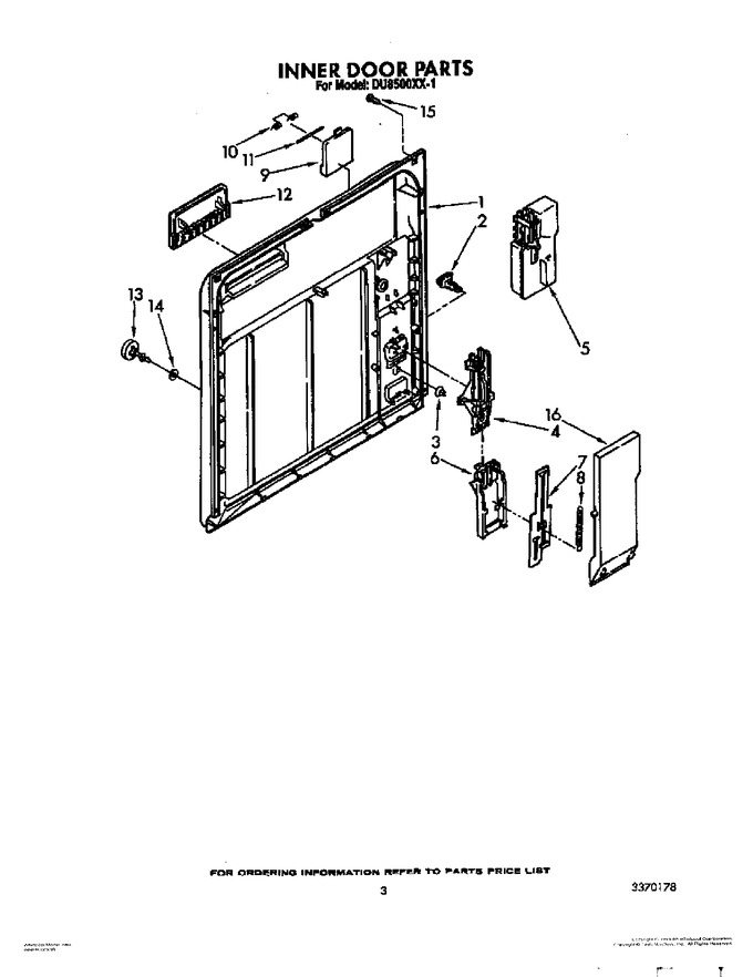 Diagram for DU8500XX1