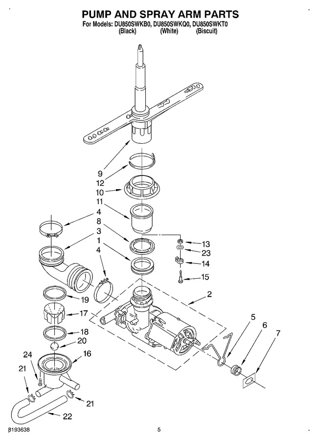 Diagram for DU850SWKQ0